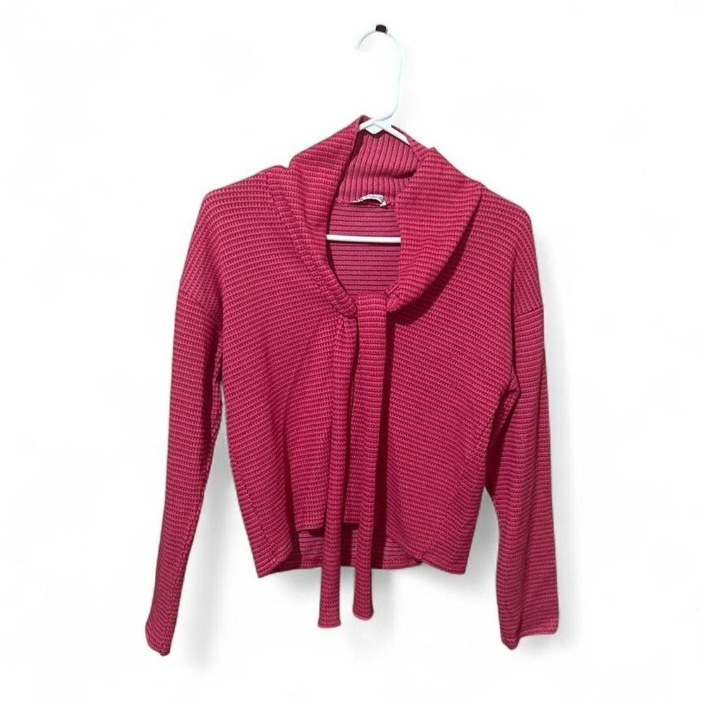 Zara Striped Sweatshirt/Jumper with Matching Scarf - Pink - S